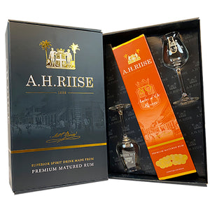A.H. RIISE X.O. AMBRE D'OR RESERVE MED 2 GLAS