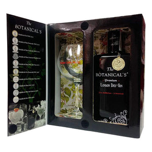 The Botanicals Premium Gin med glas - Trekantens Is